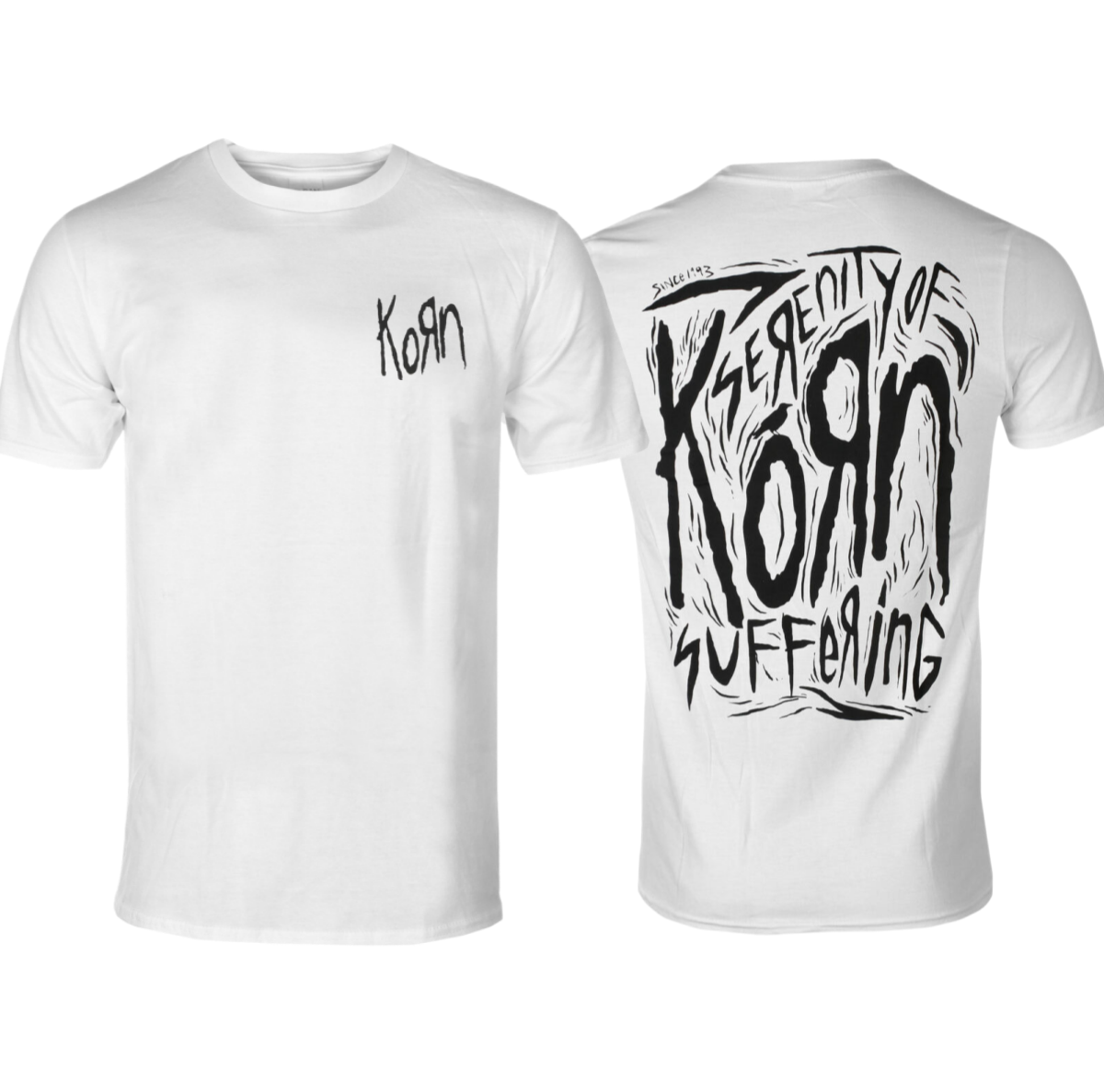 Street Fashion Shanghai - Korn Scratched Type Artistic Patterns Summer