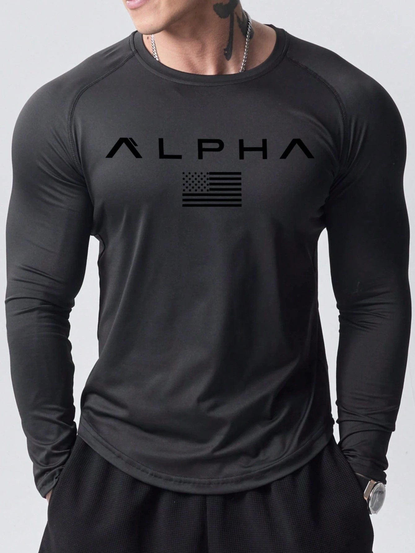 Street Fashion Us - New men's long-sleeved T-shirt for Spring