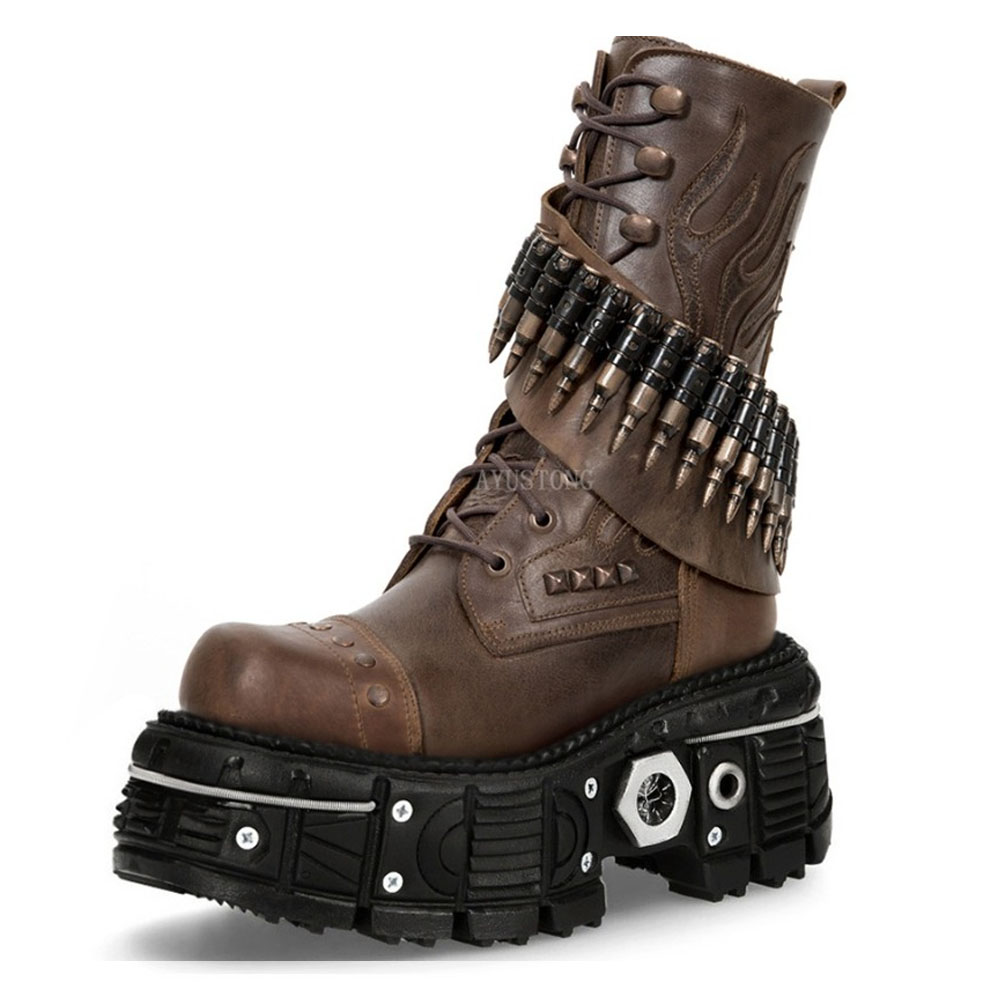 Street Fashion Punk - Fashion New Thick Sole Rivet Bullet