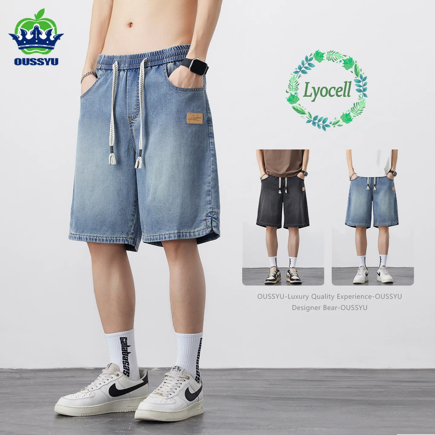 Street Fashion Korea - High Quality Summer Men's Jorts Baggy