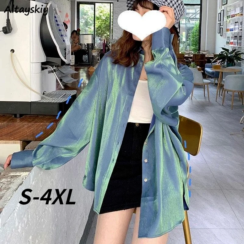 Street Fashion Korea - Shirt Women New Summer Loose Sun-proof