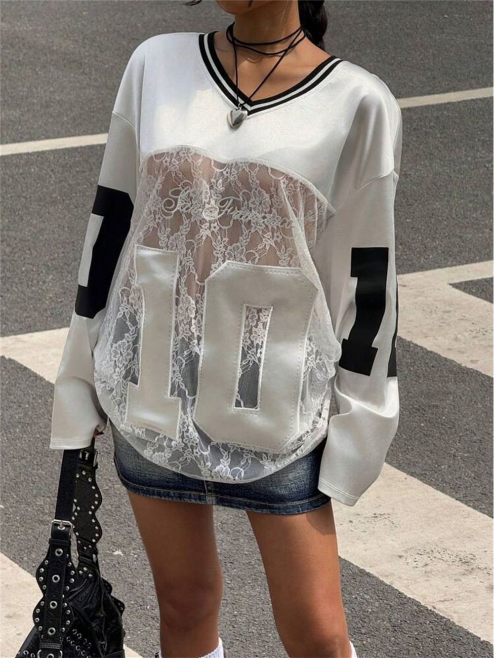 Street Fashion Us - 2026 New Summer Y2K Perspective Lace