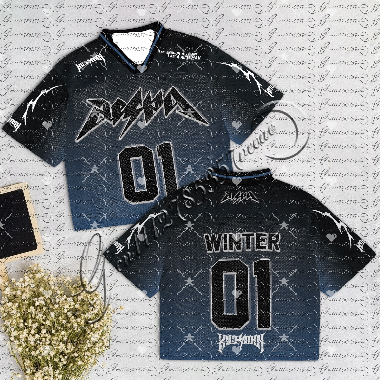 Street Fashion Korea - Aespa Karina Y2K Streetwear Kpop Jersey
