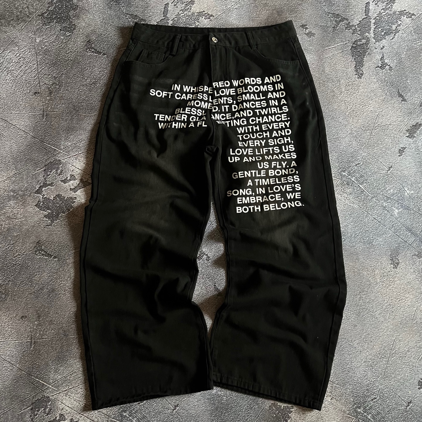 American Pattern Letter Jeans  – Street Fashion Women recenzja i cena