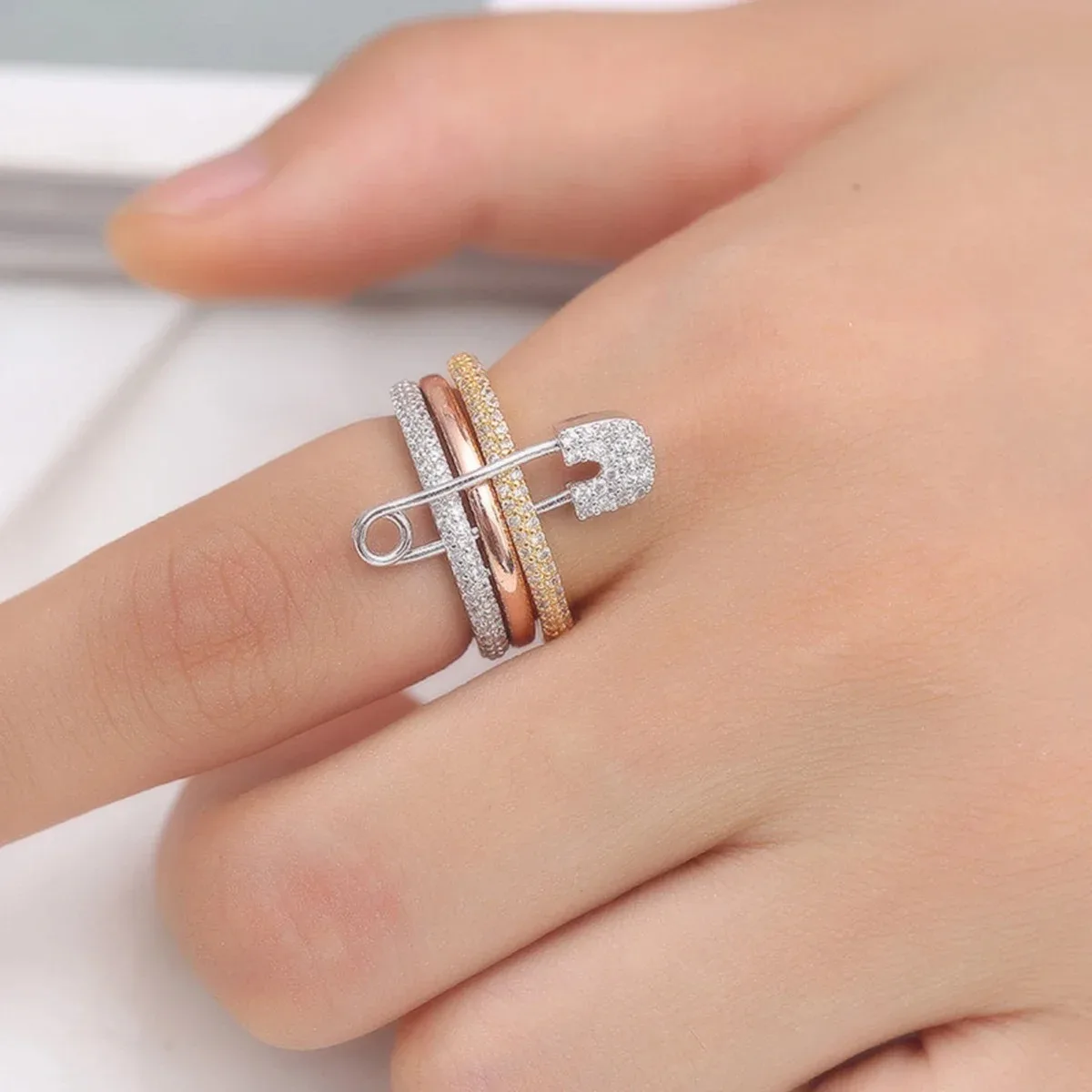 Paperclip zircon style ring st – Street Fashion Mood recenzja i cena