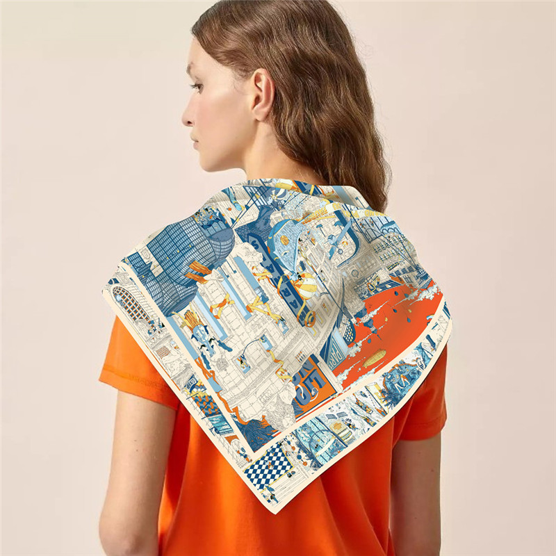 Silk Scarf Women City Street P – Street Fashion Hijab recenzja i cena