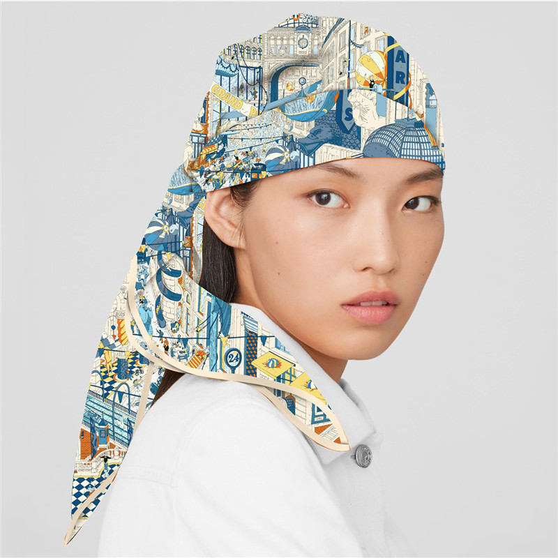 Silk Scarf Women City Street P – Street Fashion Hijab recenzja i cena