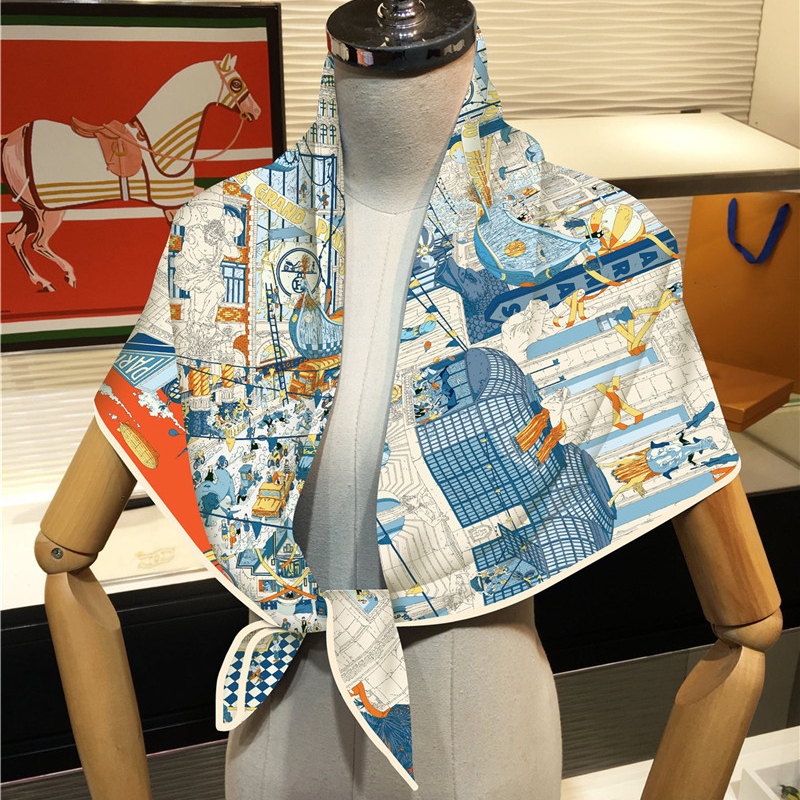 Silk Scarf Women City Street P – Street Fashion Hijab recenzja i cena