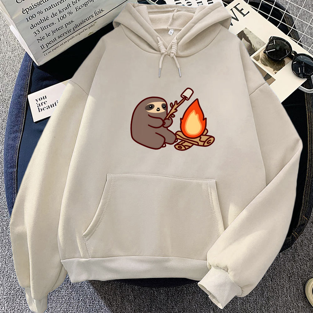 Sloth Kawaii Women Loose Stree – Oversized Crewneck Fleece recenzja i cena