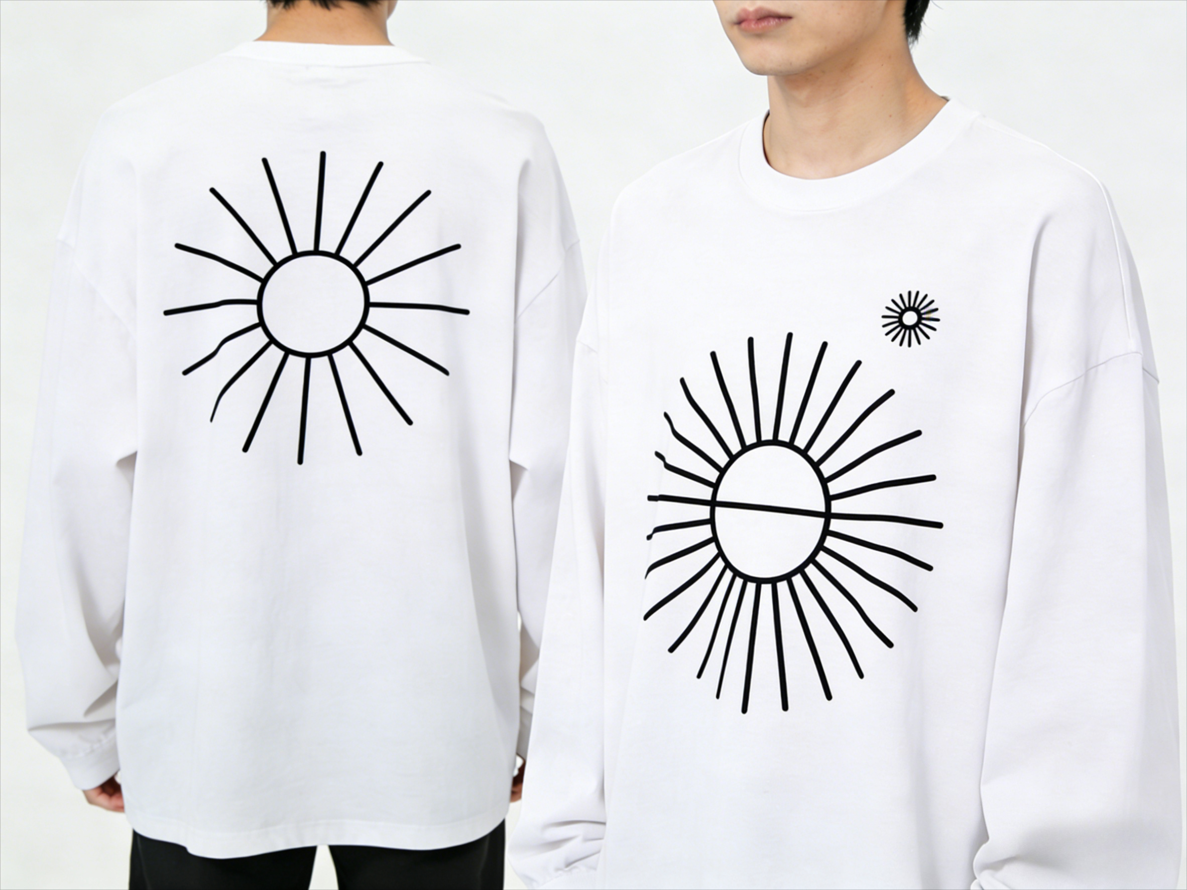 Men's Oversized Long Sleeve T- – Longline Tee Oversized recenzja i cena