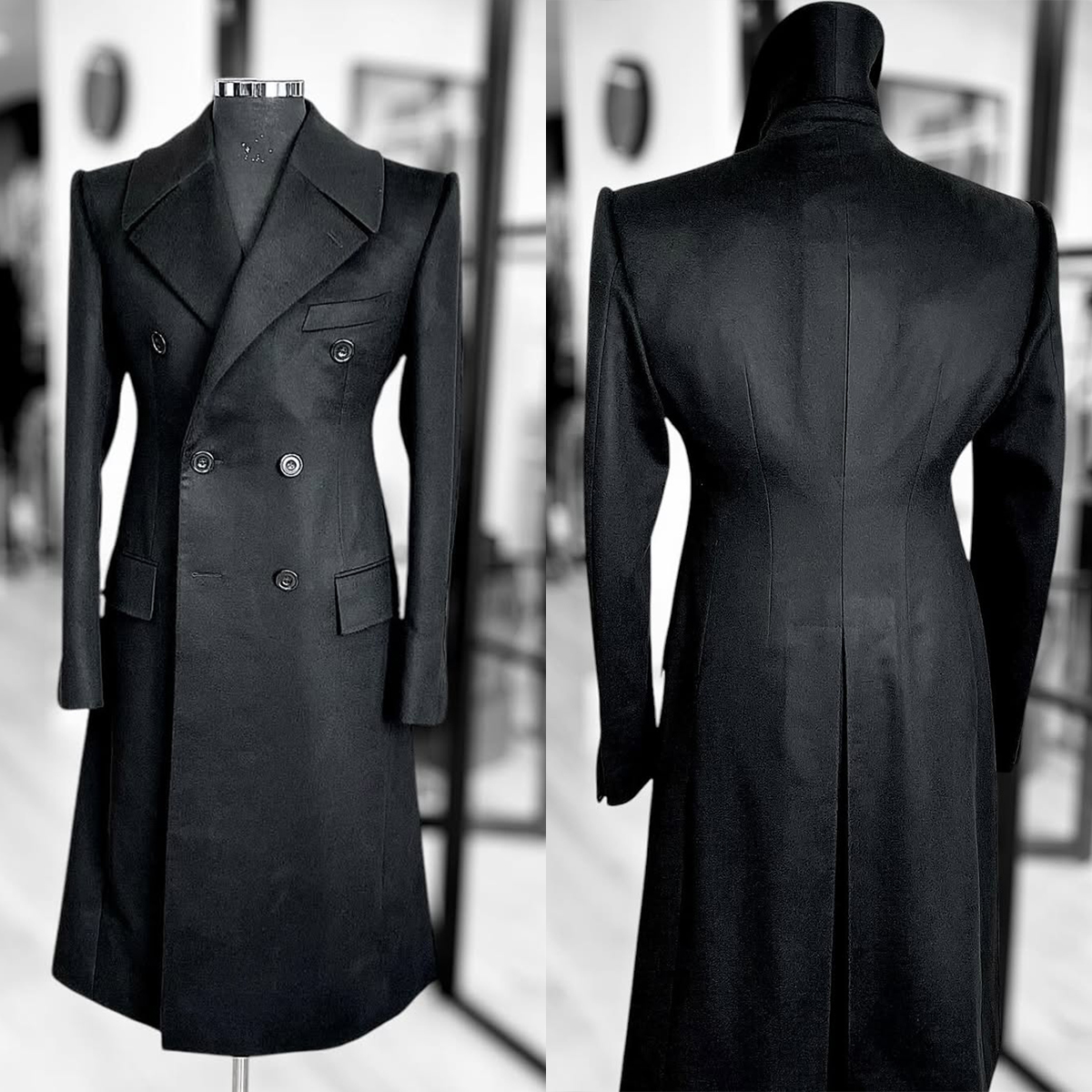 Fashion Woolen Blend Coat Men  – Street Fashion Shanghai recenzja i cena