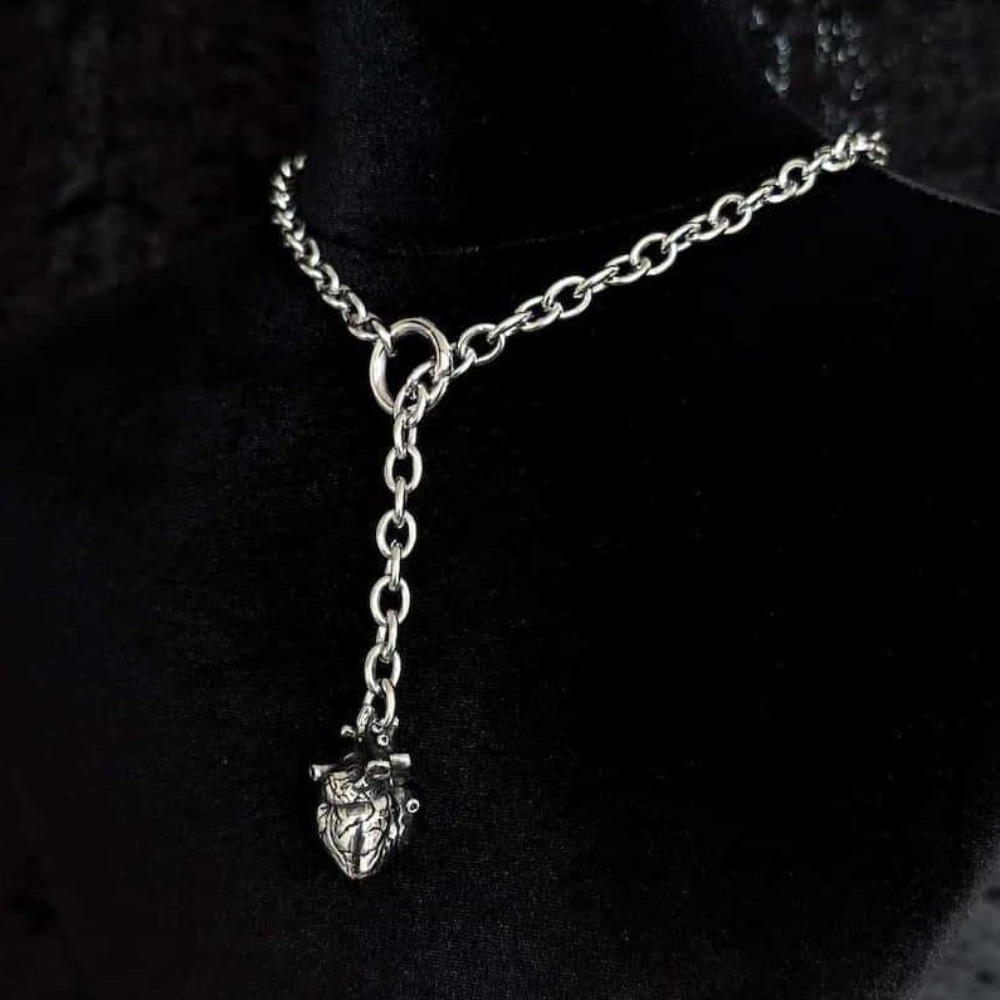 Silver Tone Anatomical Heart Y – Street Fashion Mood recenzja i cena
