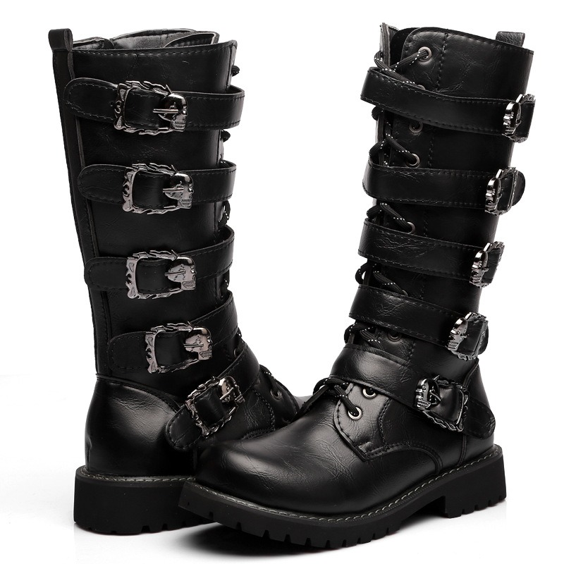 High Quality Men's Gothic Boot – Street Fashion Punk recenzja i cena