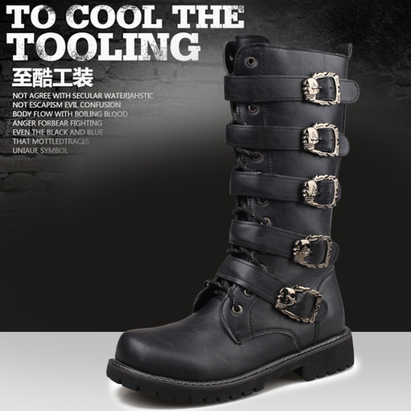 High Quality Men's Gothic Boot – Street Fashion Punk recenzja i cena