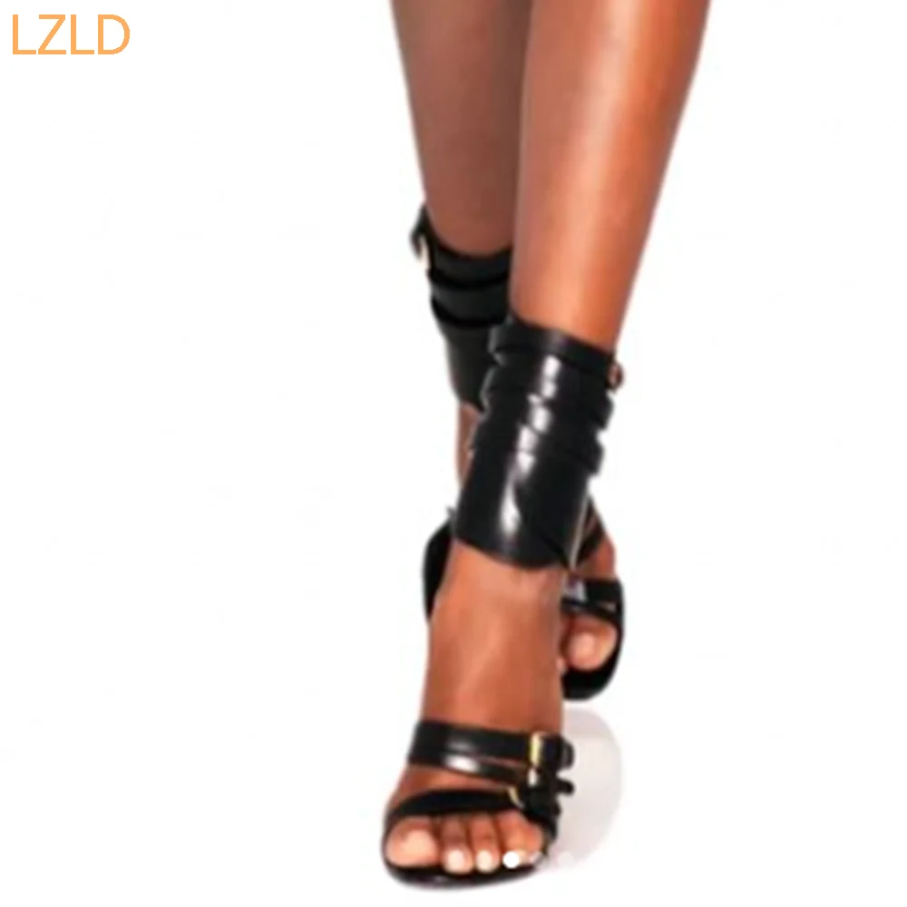 Black Sexy Catwalk Women Sanda – Street Fashion Women recenzja i cena