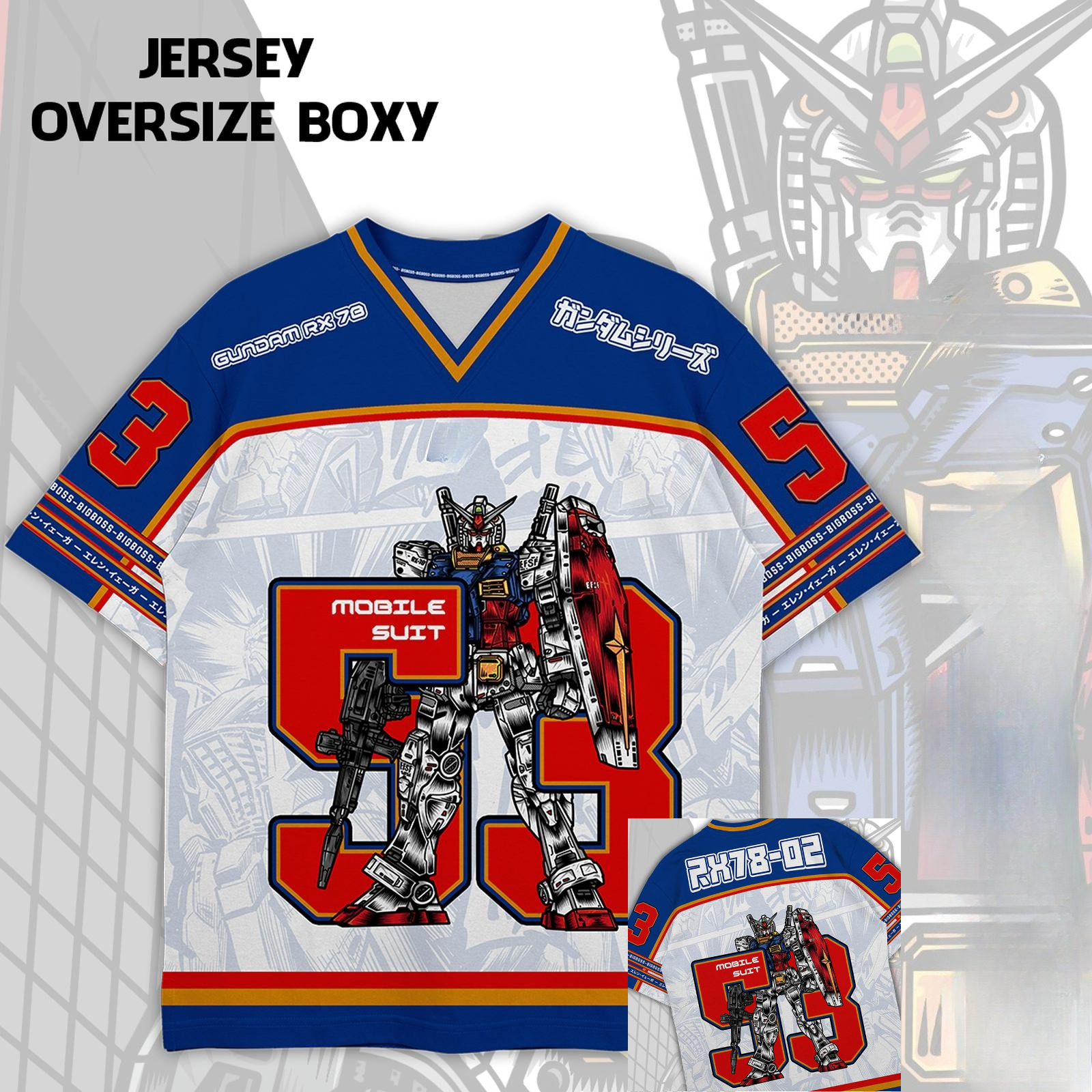 Gundam RX78 Anime Mecha Y2k Ko – Street Fashion Korea recenzja i cena