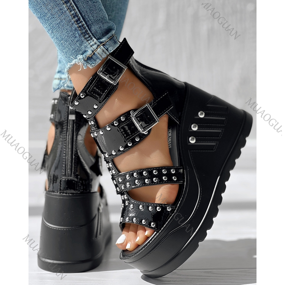Fashion Women Peep Toe Black S – Street Fashion Women recenzja i cena