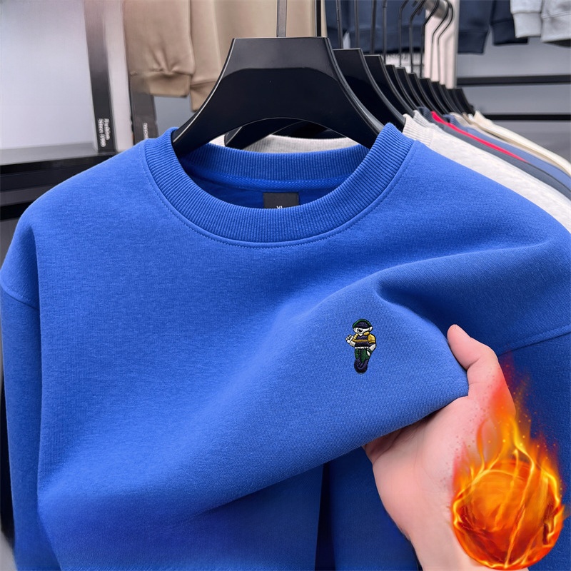 Thickened Fleece Long Sleeve C – Oversized Crewneck Fleece recenzja i cena