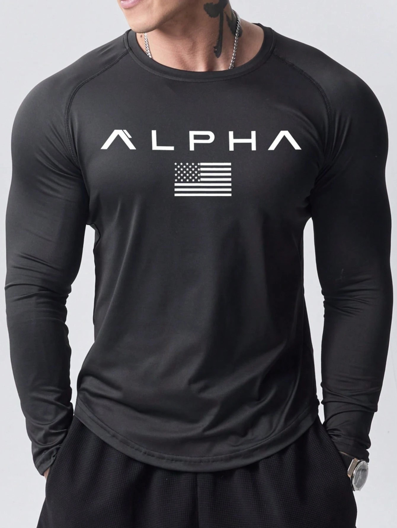 New men's long-sleeved T-shirt – Street Fashion Us recenzja i cena