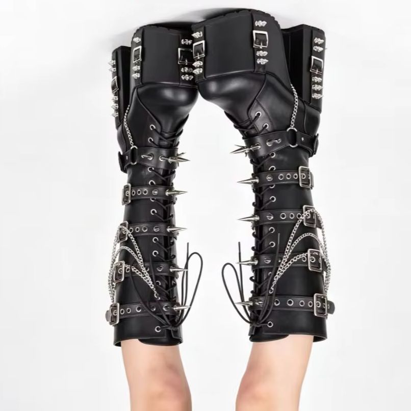 Punk-Style Platform Motorcycle – Street Fashion Punk recenzja i cena