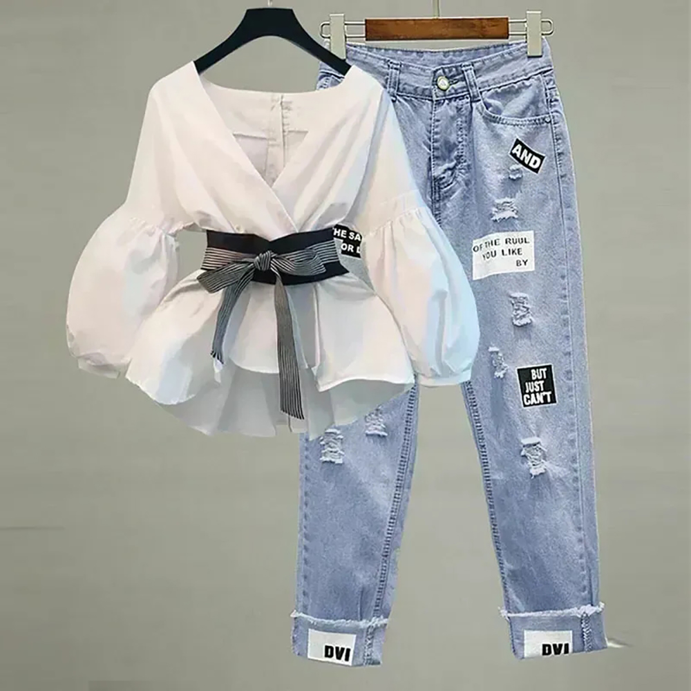 Women Elegant V-Neck Stripe La – Street Fashion Korean recenzja i cena