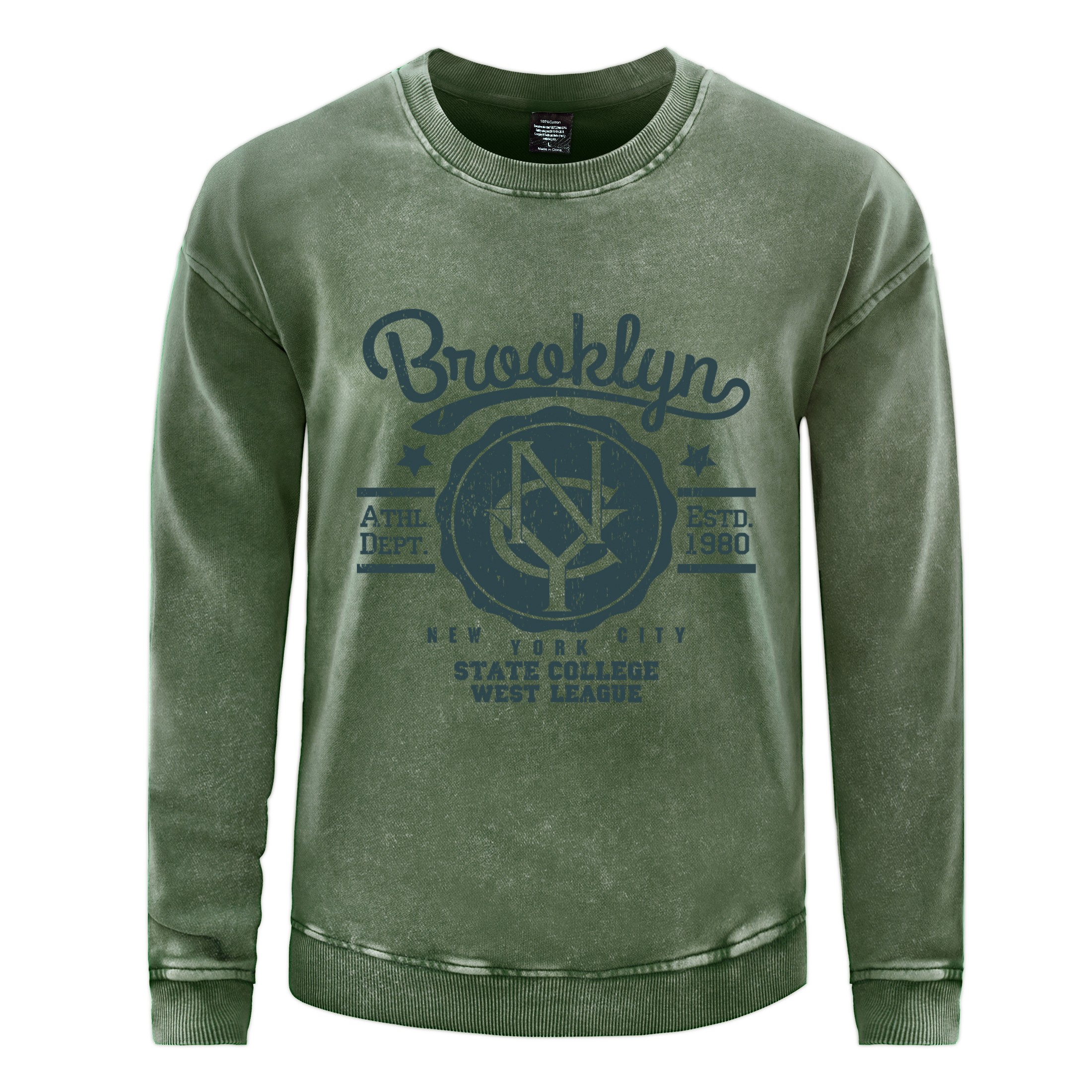 State College West League Man  – Oversized Crewneck Fleece recenzja i cena