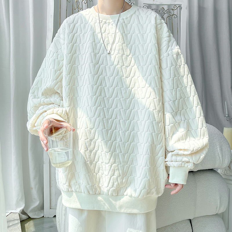 Trendy Oversize Men's Crew Nec – Oversized Crewneck Fleece recenzja i cena