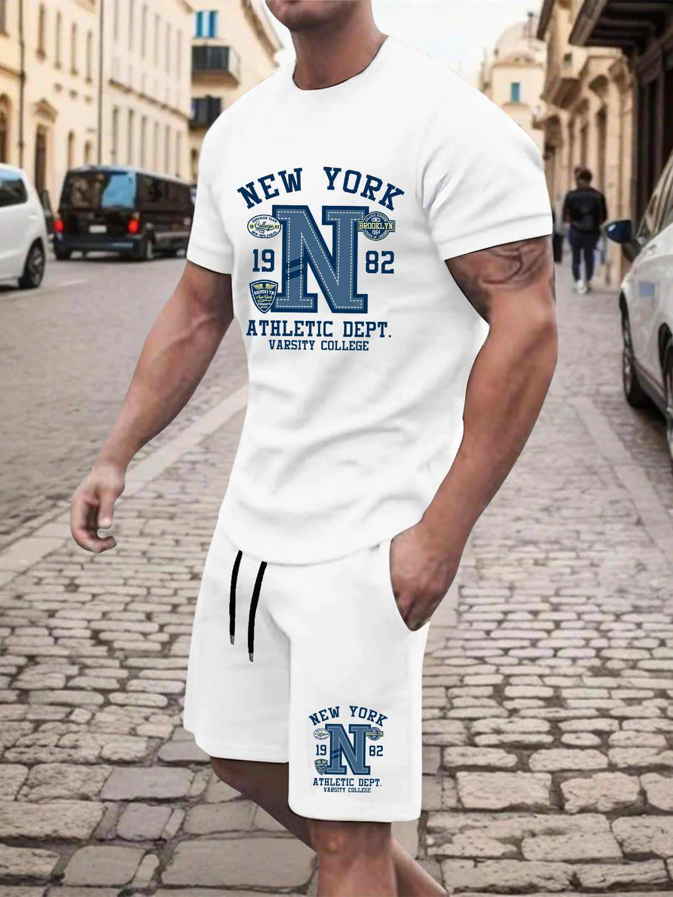 2025 New Summer Mens Set High  – Street Fashion New York 2025 recenzja i cena