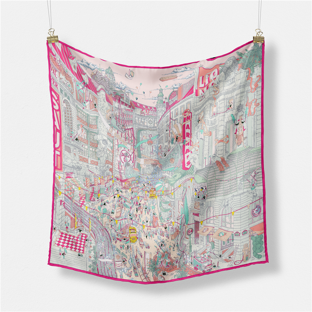 Twill Silk Scarf Woman Commerc – Street Fashion Hijab recenzja i cena