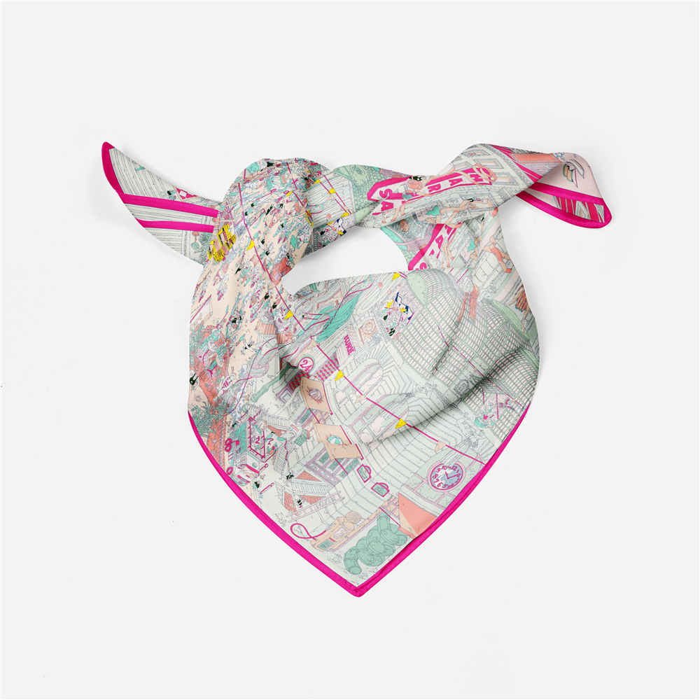 Twill Silk Scarf Woman Commerc – Street Fashion Hijab recenzja i cena