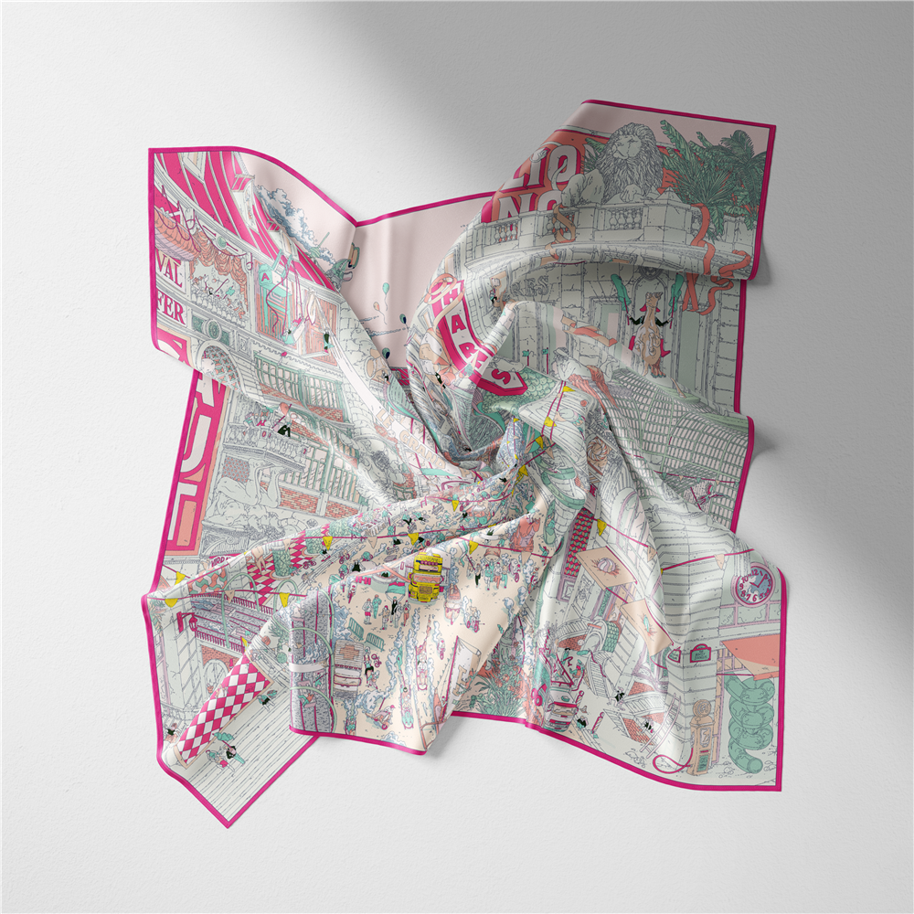 Twill Silk Scarf Woman Commerc – Street Fashion Hijab recenzja i cena
