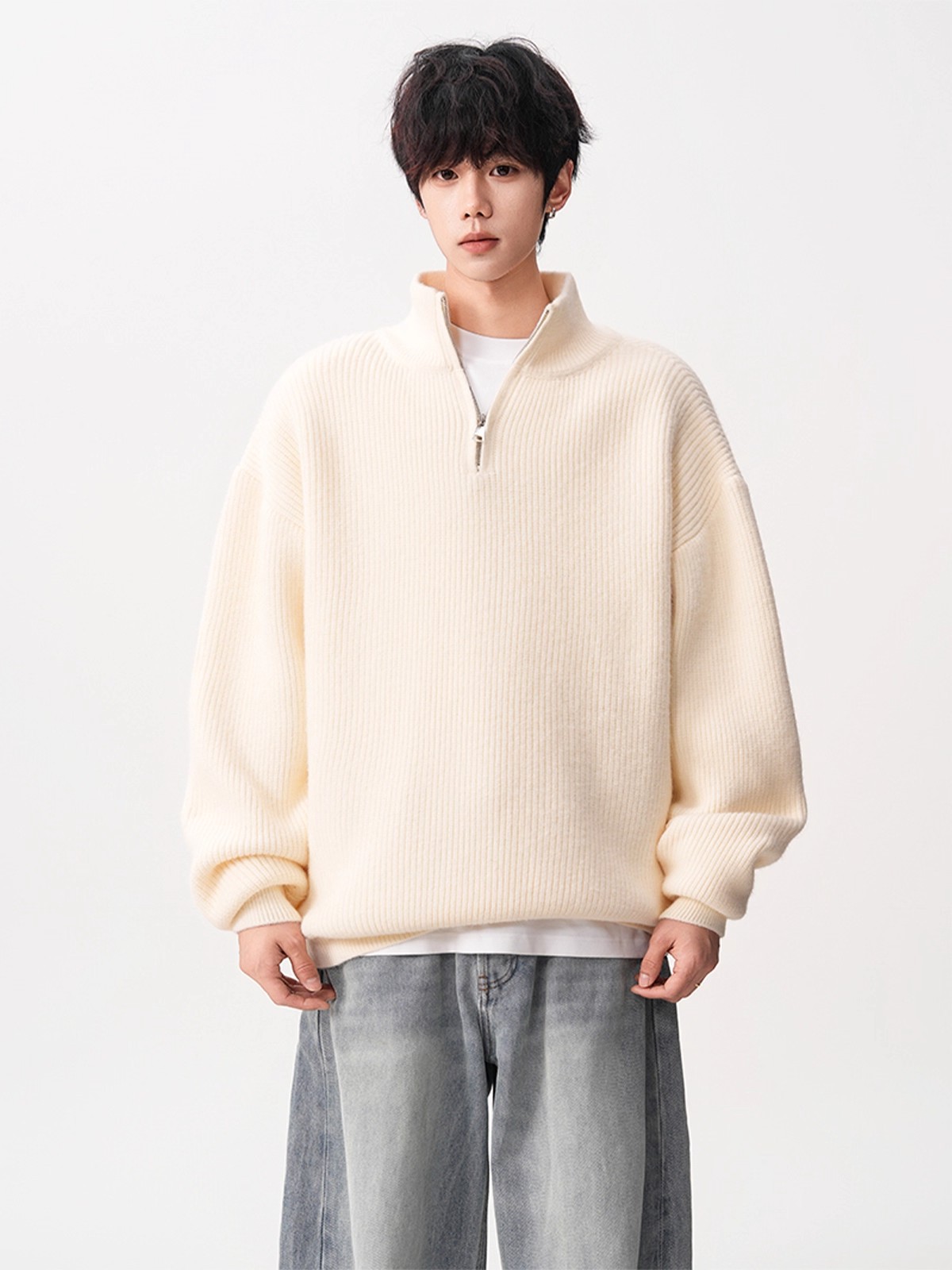 Fur Collar Pullovers Graphic M – Fashion Street Night recenzja i cena