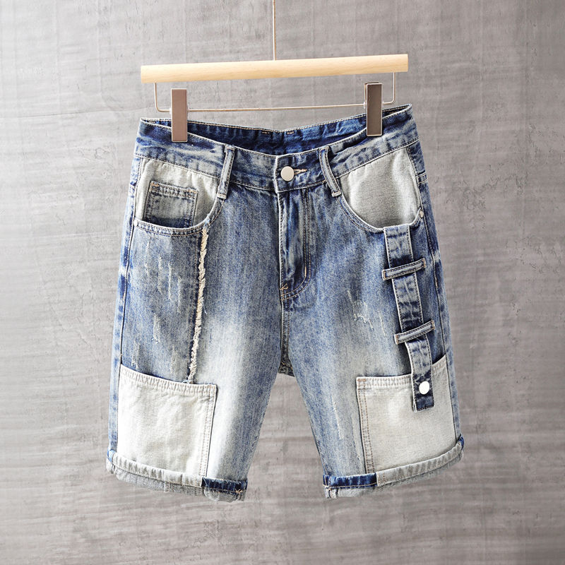 Men's Short Jeans Pants with P – Street Fashion Korea recenzja i cena