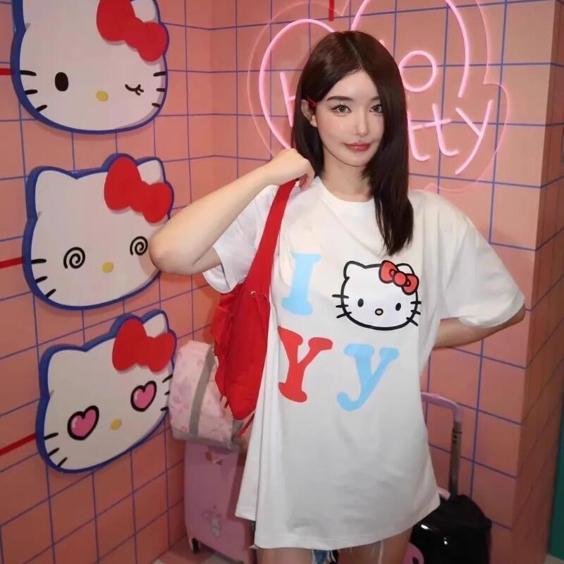 Short-Sleeved Sanrio Summer Pu – Street Fashion Us recenzja i cena