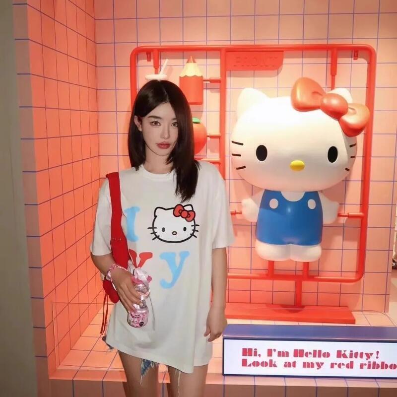 Short-Sleeved Sanrio Summer Pu – Street Fashion Us recenzja i cena