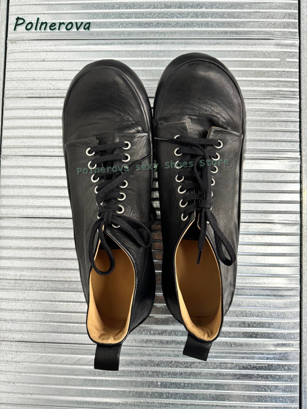 Cocked Round Toe Lace Up Loafe – Street Fashion Women recenzja i cena