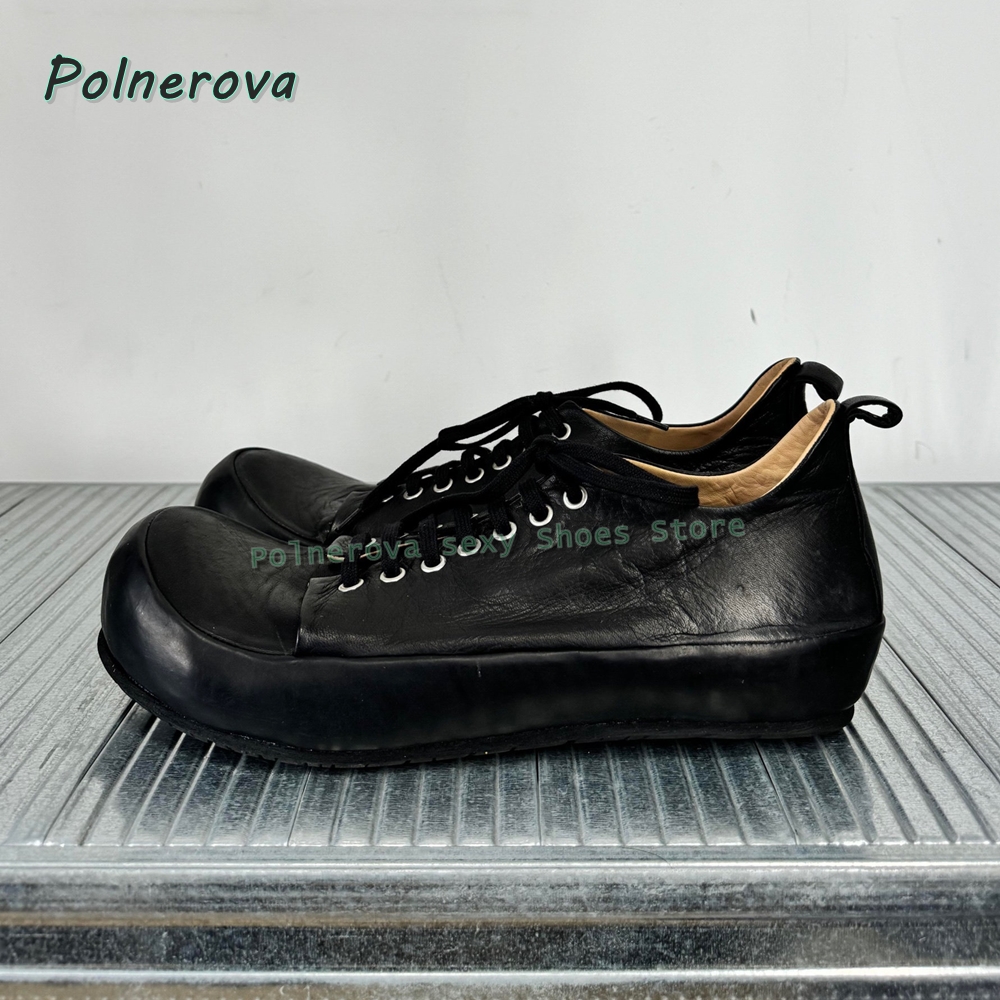 Cocked Round Toe Lace Up Loafe – Street Fashion Women recenzja i cena