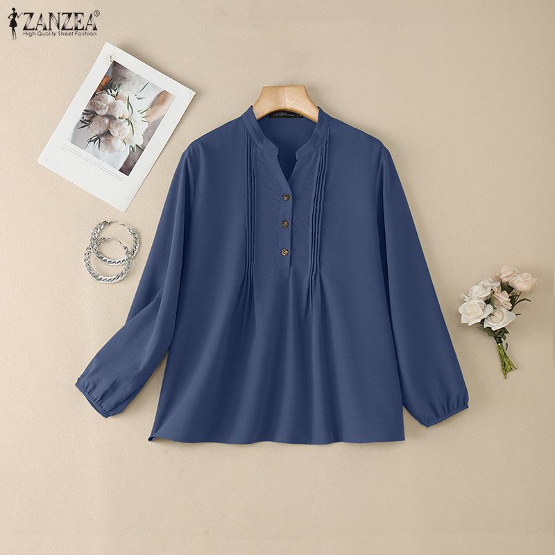 Elegant Long Sleeve Women Blou – Longline Tee Oversized recenzja i cena
