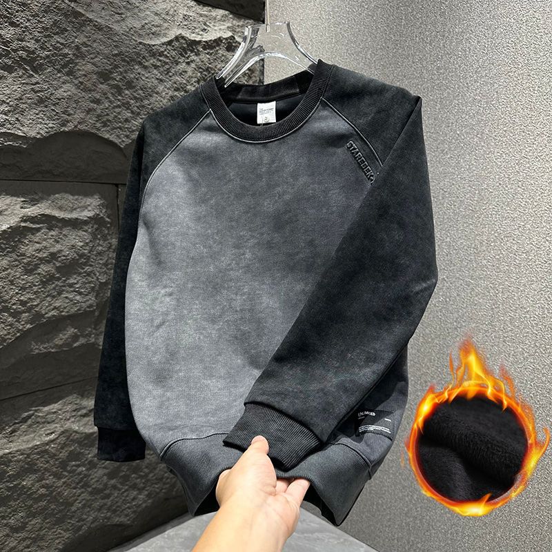 Men's Oversize Fleece Lined Lo – Oversized Crewneck Fleece recenzja i cena