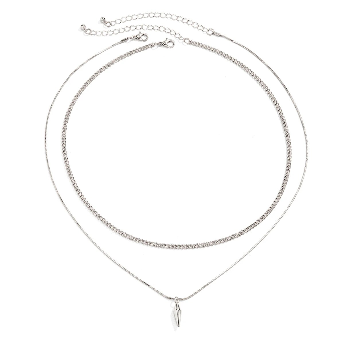 2Pcs/Set Trend Rivet Pendant N – Street Fashion Mood recenzja i cena