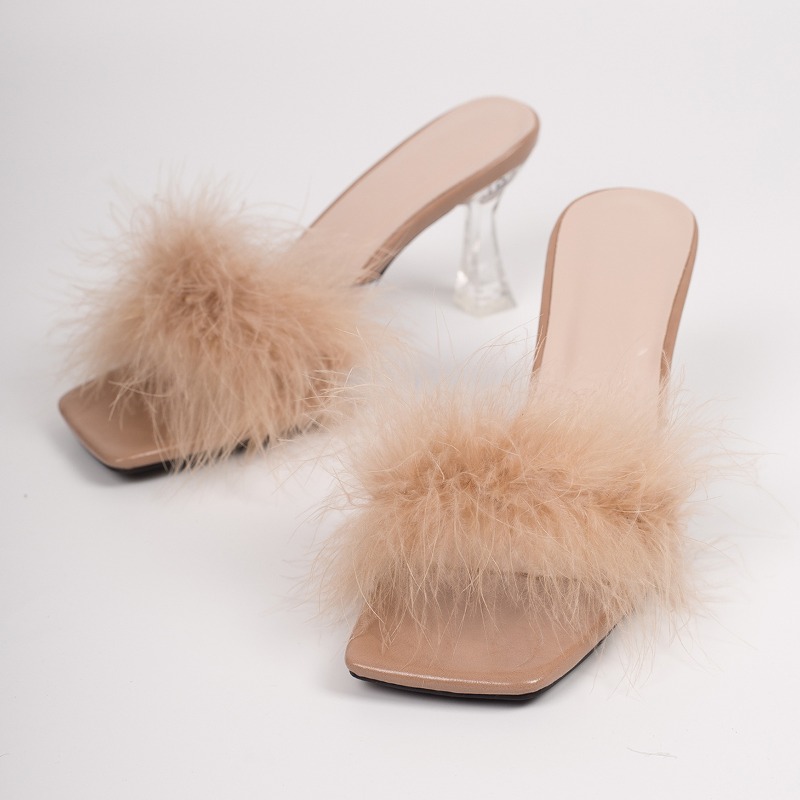 Women Clear High Heel Faux Fur – Street Fashion Rome 2026 recenzja i cena