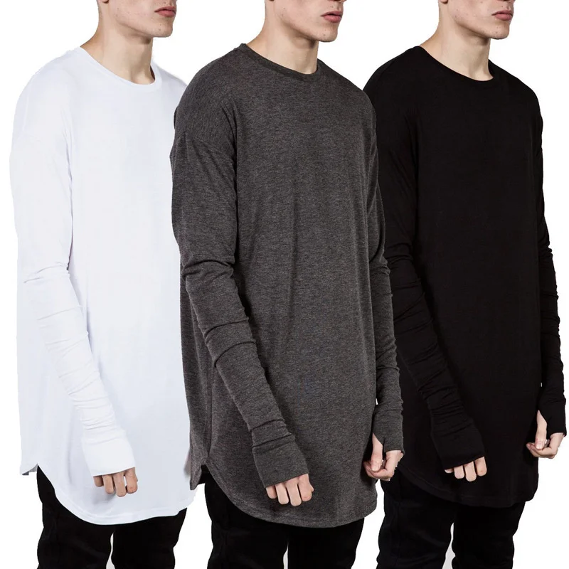 Men Longline Thumb Hole Long S – Longline Tee Oversized recenzja i cena