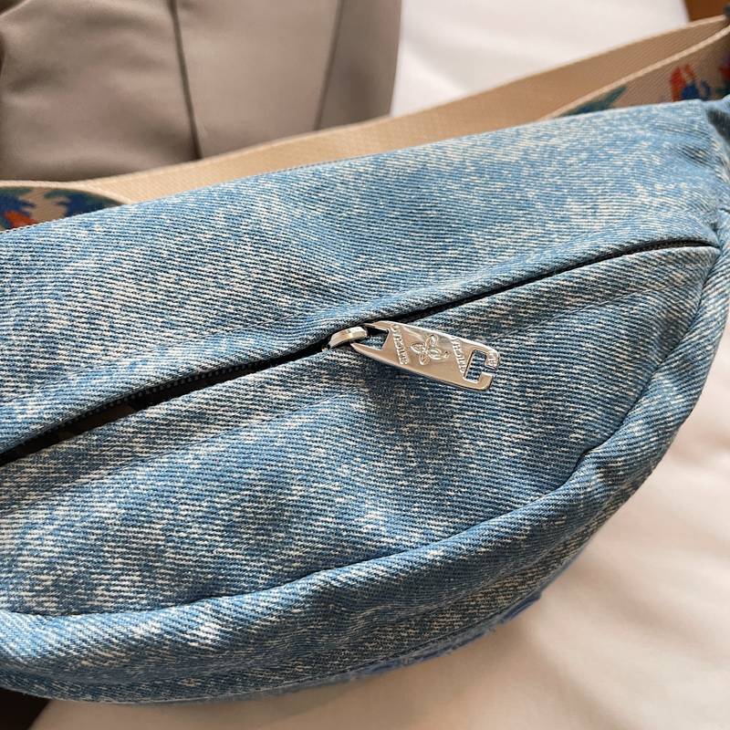 Denim Blue Chest Bags For Wome – Street Fashion Mood recenzja i cena