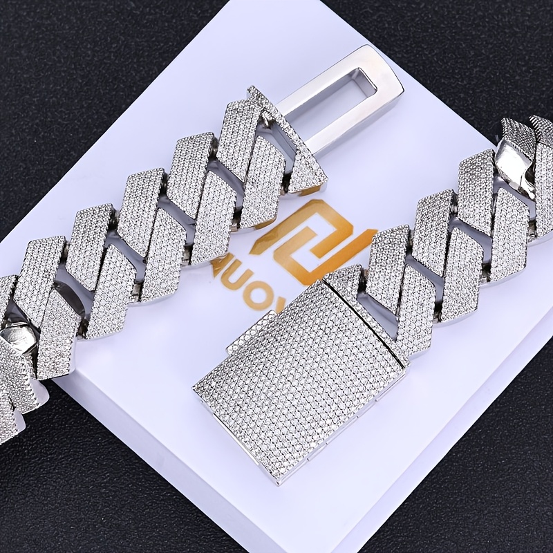 Hip Hop 15mm Moissanite Cuban  – Street Fashion Mood recenzja i cena
